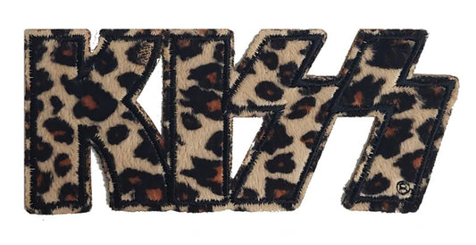 Kiss Fuzzy Leopard Logo Embroidered Patch K010P