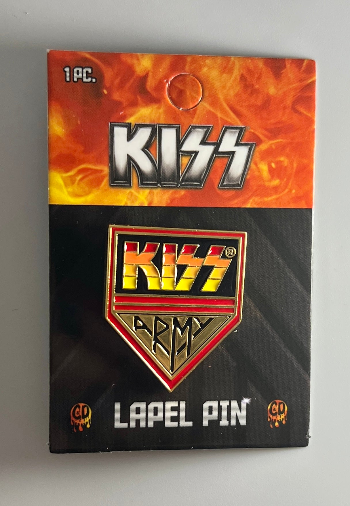 KISS Army Enamel Lapel Pin K002PC