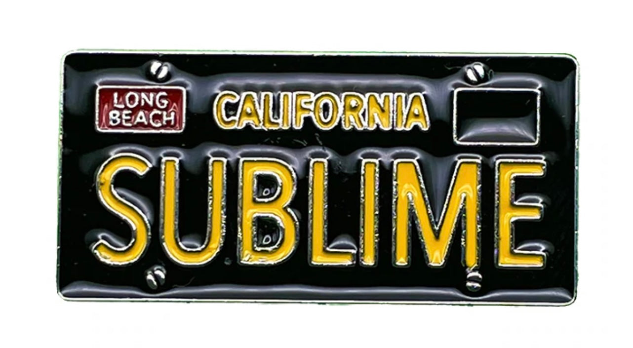 Sublime License Plate Official Enamel Pin S010PC