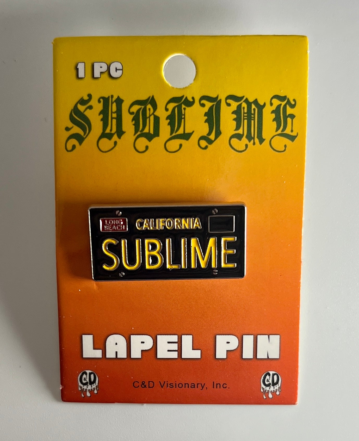 Sublime License Plate Official Enamel Pin S010PC