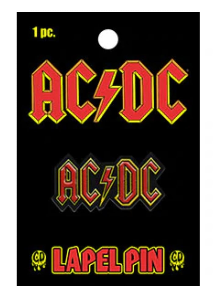 AC/DC Logo Enamel Lapel Pin A002PC