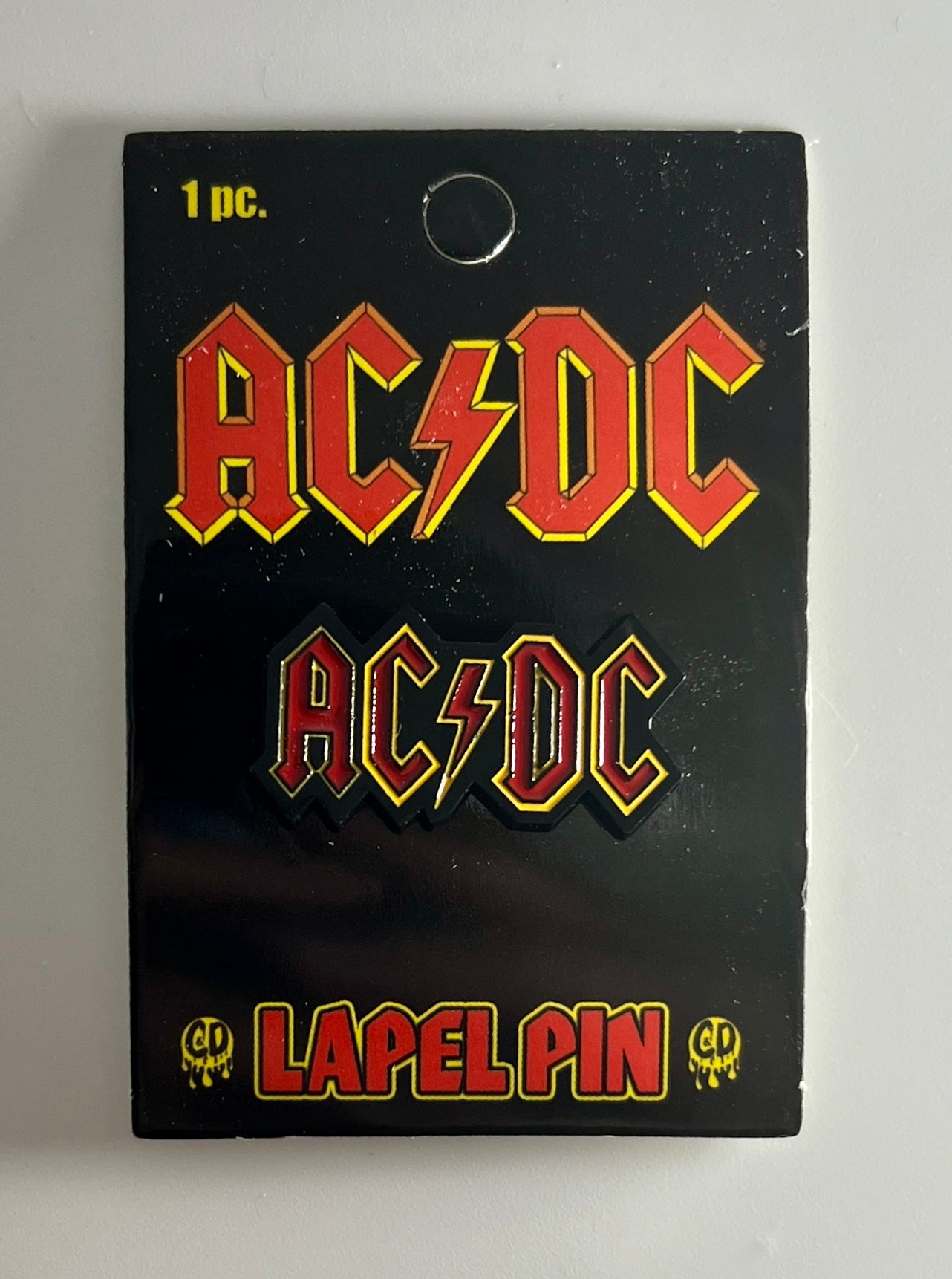 AC/DC Logo Enamel Lapel Pin A002PC