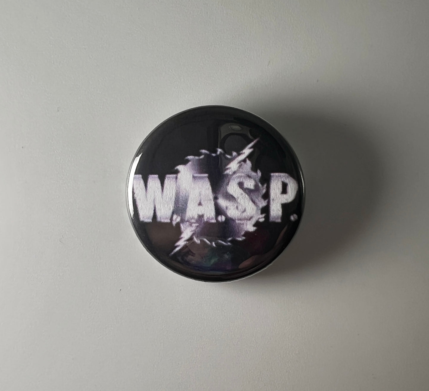 WASP W.A.S.P. 1.25" Button W003B125 Badge Pin