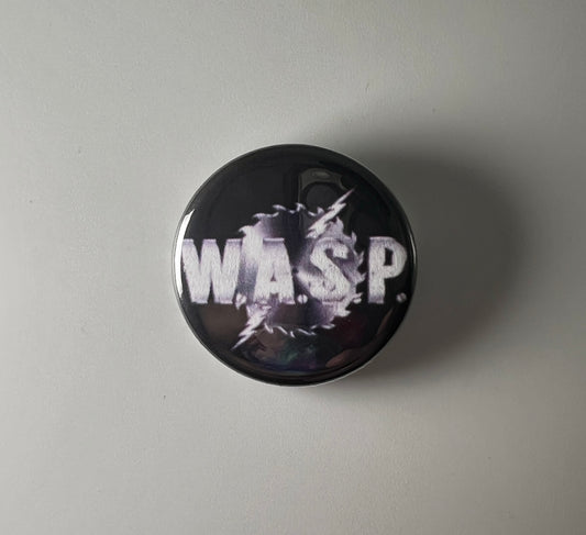 WASP W.A.S.P. 1.25" Button W003B125 Badge Pin