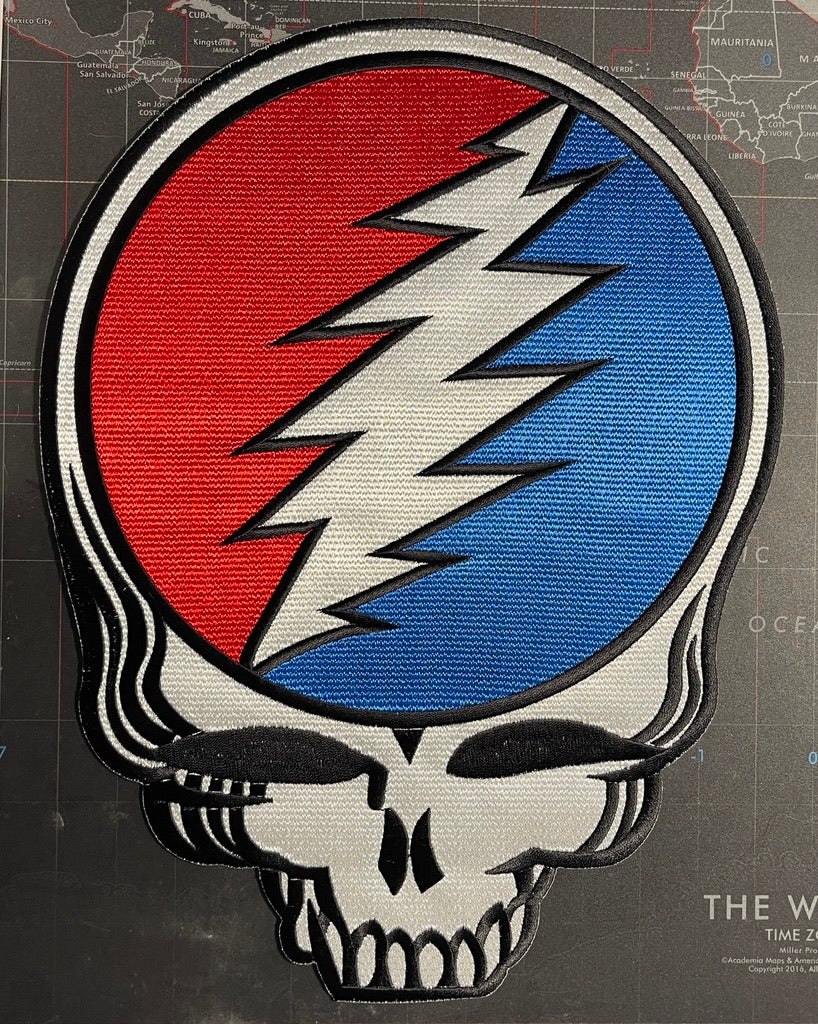 Grateful Dead Steal Your Face Officially Licensed Embroidered Back Patch G057P