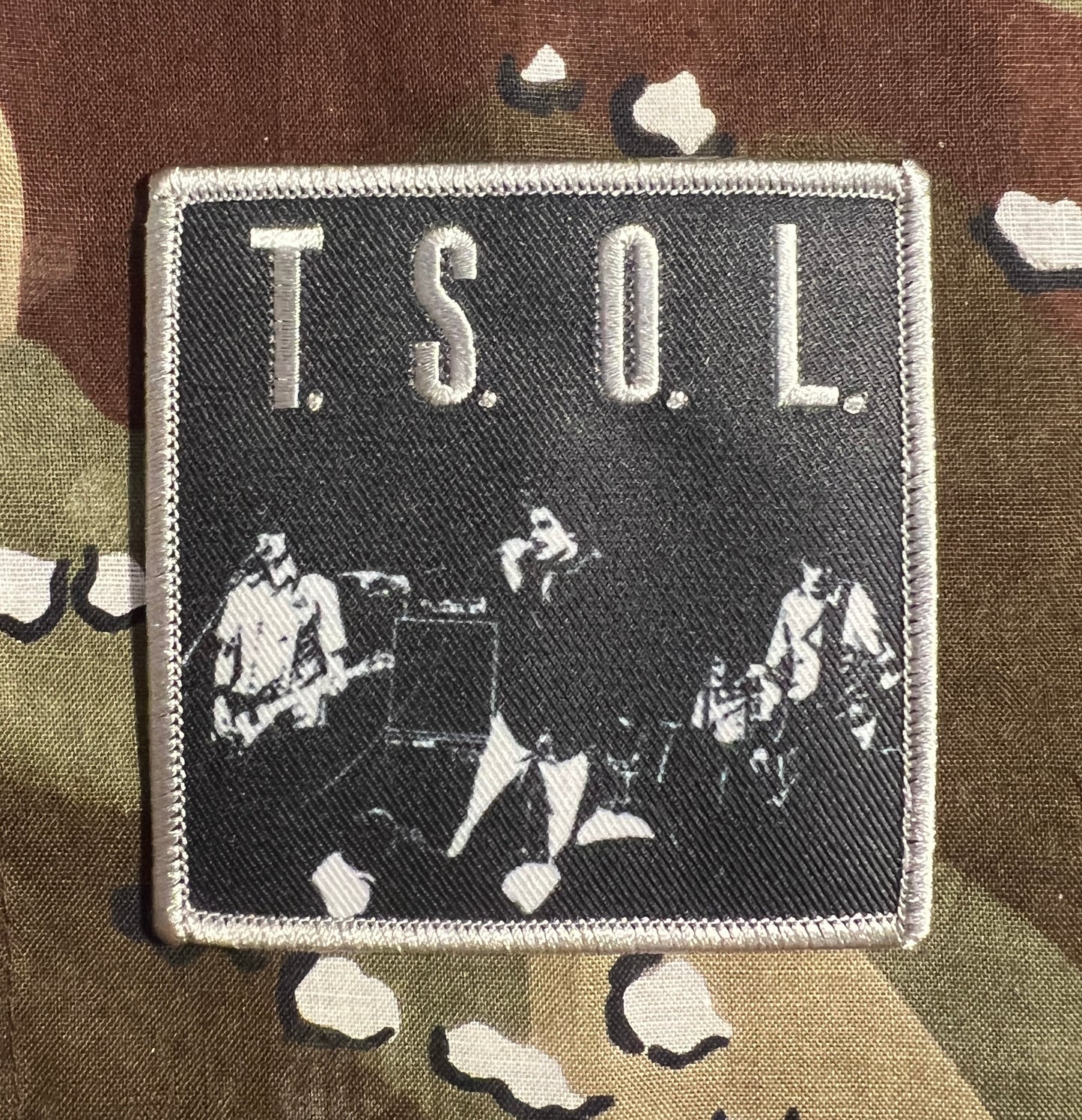 T.S.O.L. True Sounds Of Liberty TSOL Embroidered/Woven  Patch T022P