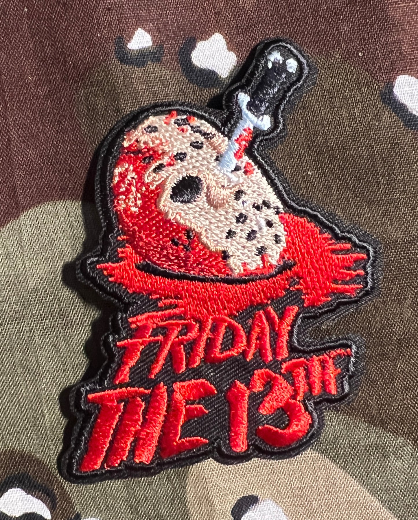 Friday The 13th Official Horror Jason Voorhees Embroidered Patch F035P