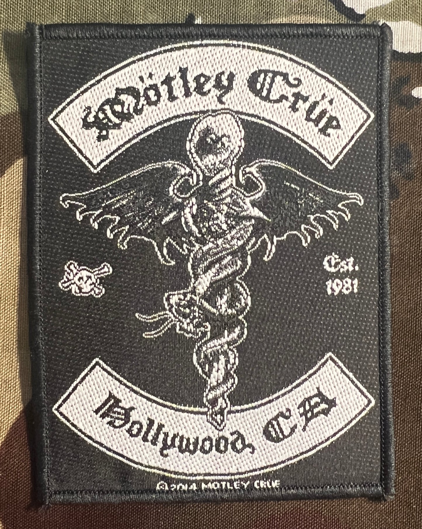 Motley Crue Dr. Feelgood Woven Patch M120P