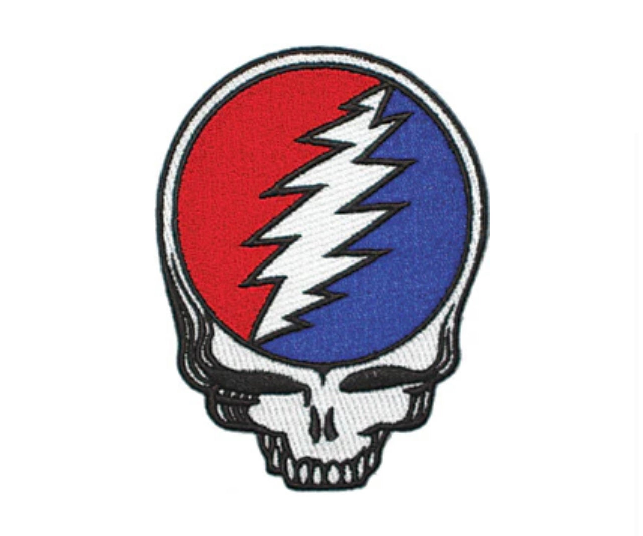 Grateful Dead Steal Your Face Cutout Officially Licensed Embroidered Patch G059P