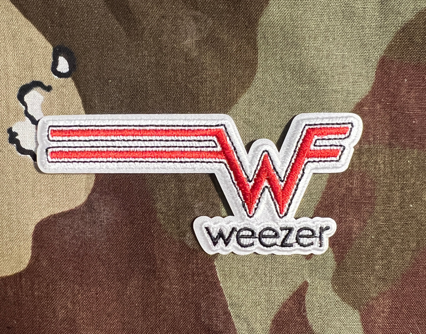 Weezer W Cutout Embroidered Patch W017P