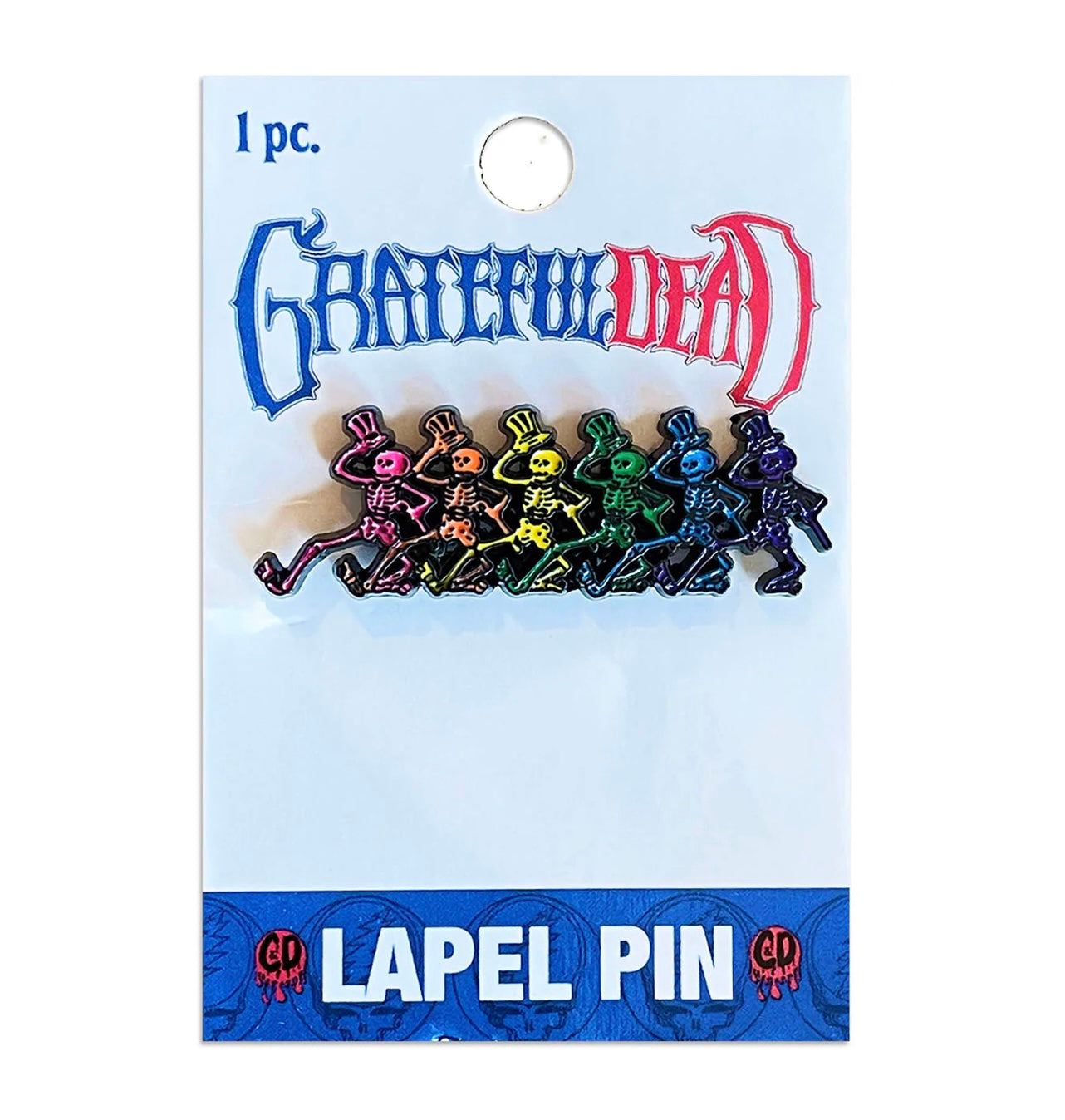 Grateful Dead Officially Licensed Dancing Skeletons Enamel Lapel Pin G011PC