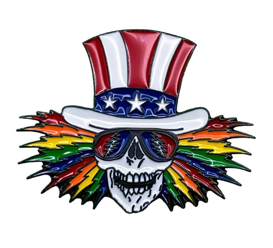 Grateful Dead Officially Licensed Uncle Sam Enamel Lapel Pin G010PC