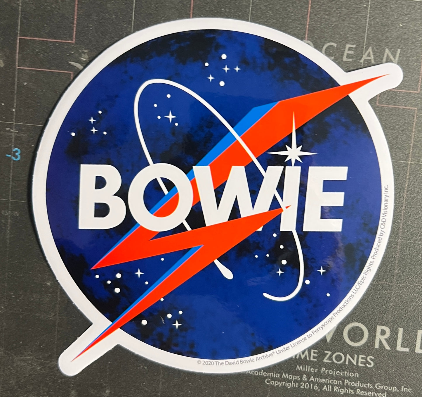 David Bowie Nasa Sticker B003S