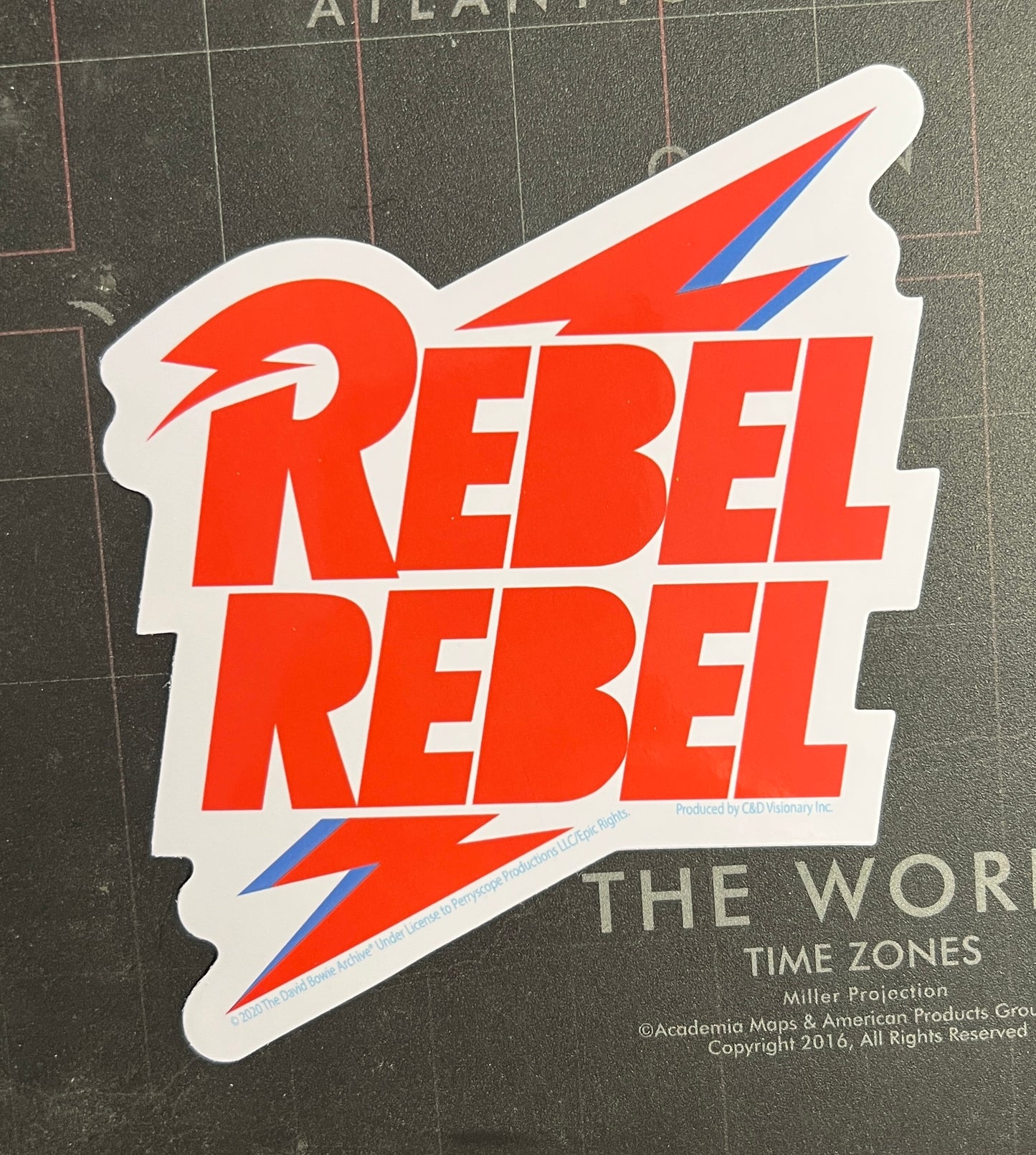 David Bowie Rebel Rebel Sticker B015S