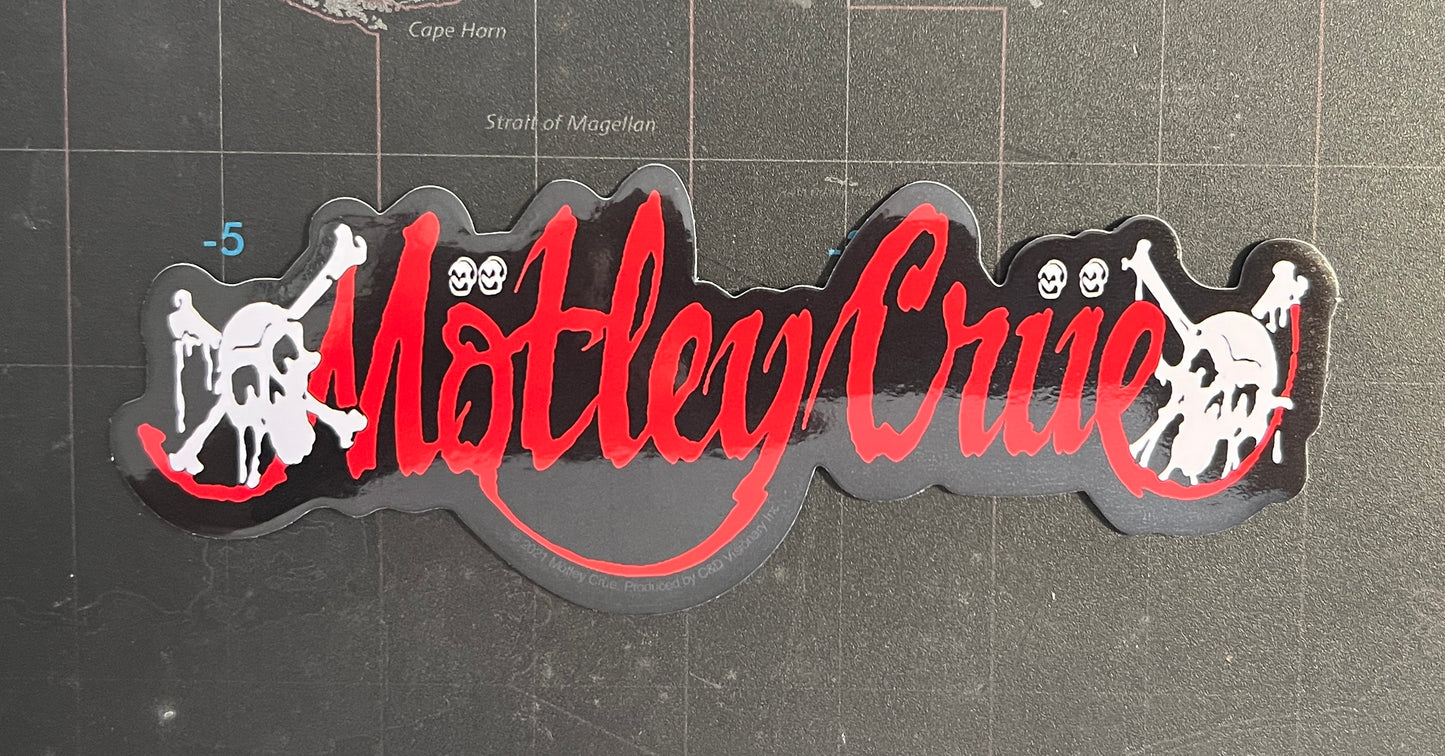 Motley Crue Official Dr. Feelgood Logo Sticker M020S