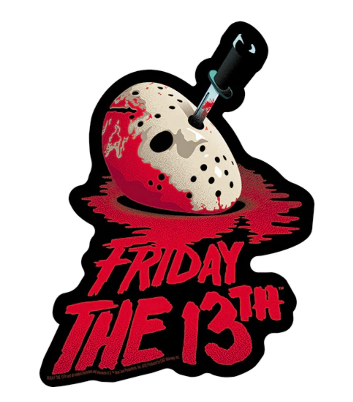 Friday The 13th Horror Sticker F010S