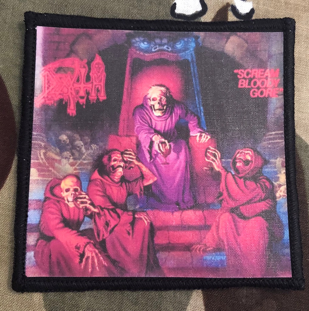 Death Scream Bloody Gore Sublimated Printed Patch D041P