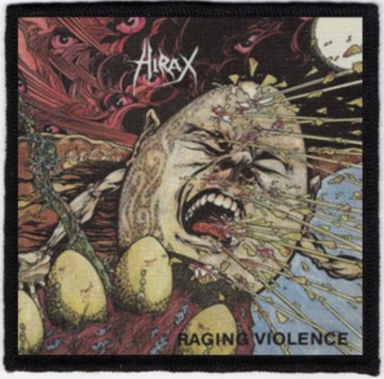 Hirax Raging Violence Sublimated Printed Patch H017P