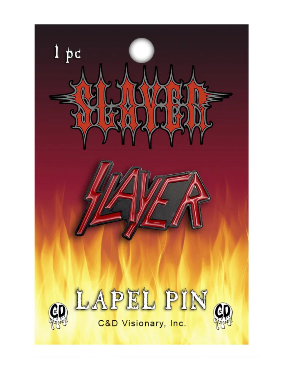 Slayer Logo Enamel Lapel Pin S011PC