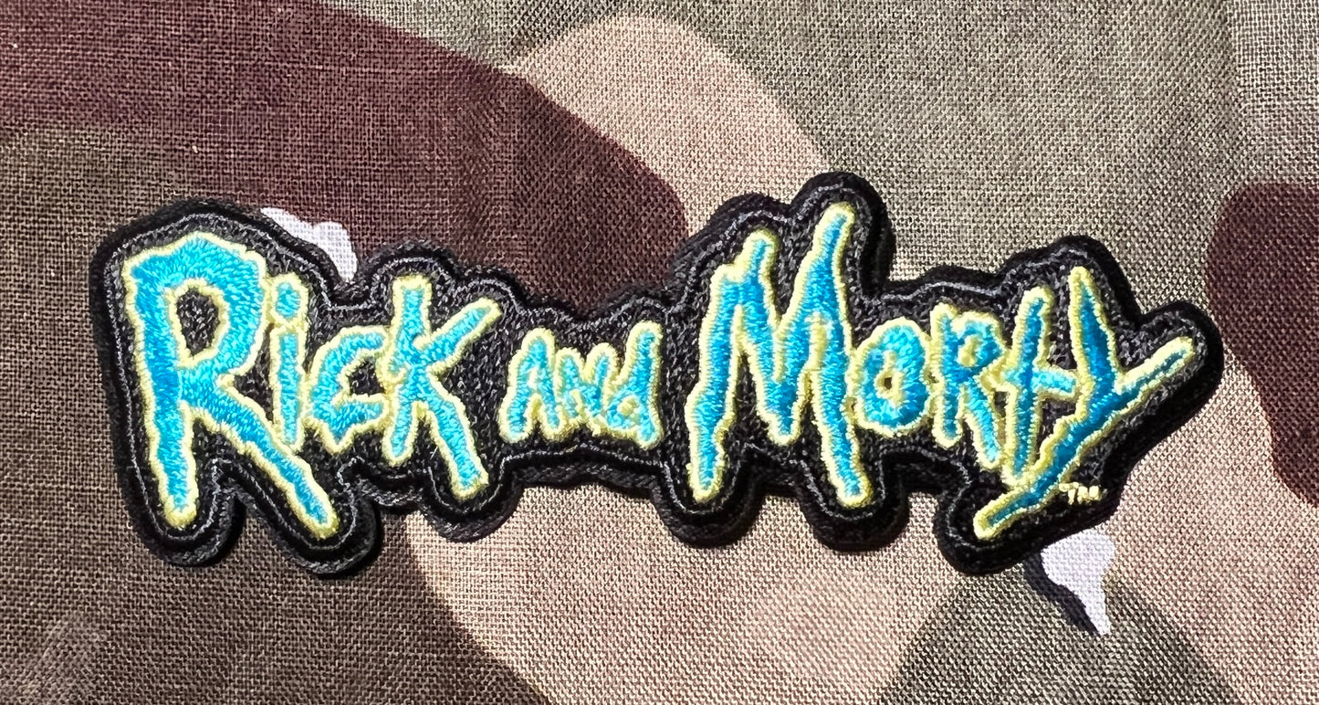 Rick And Morty Official Logo Embroidered Patch R019P