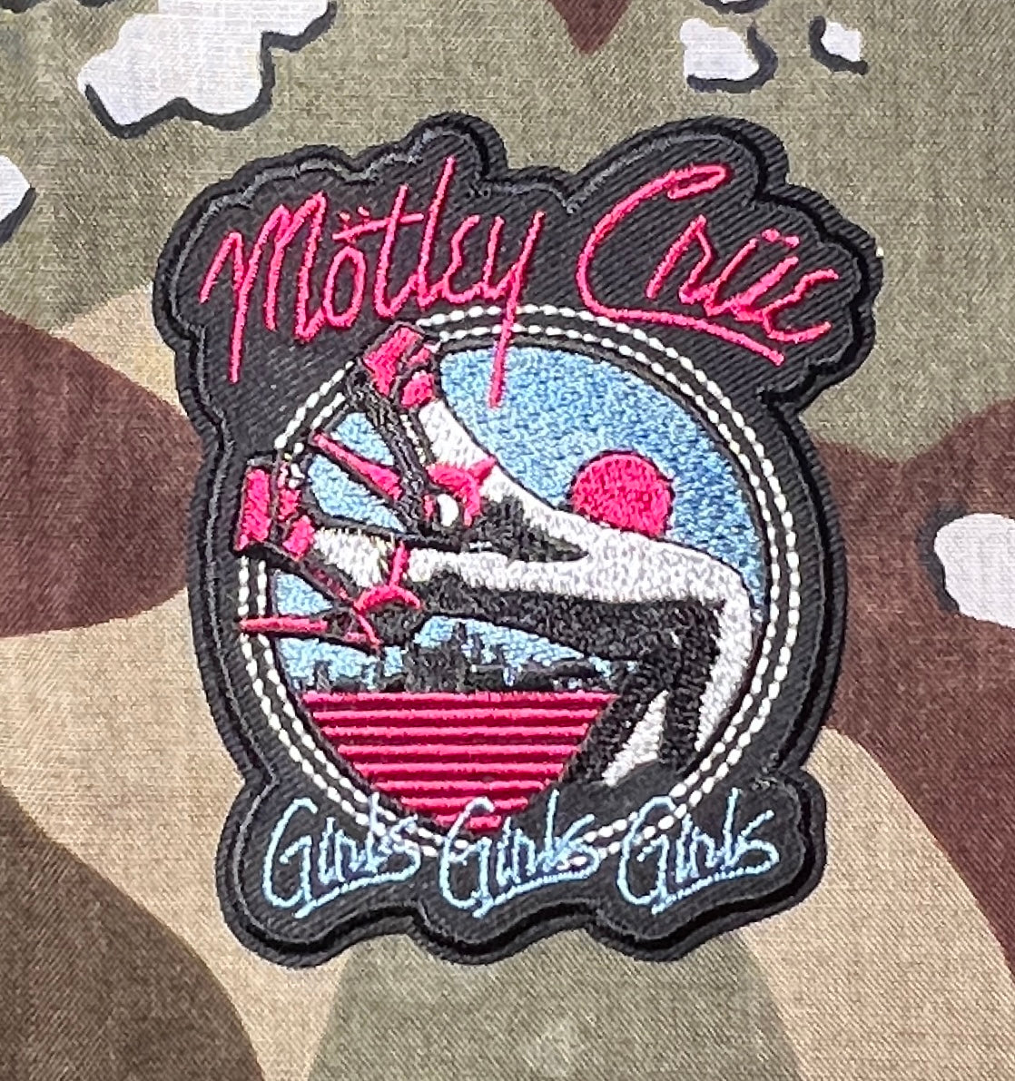 Motley Crue Official Girls Girls Girls Embroidered Patch M045P