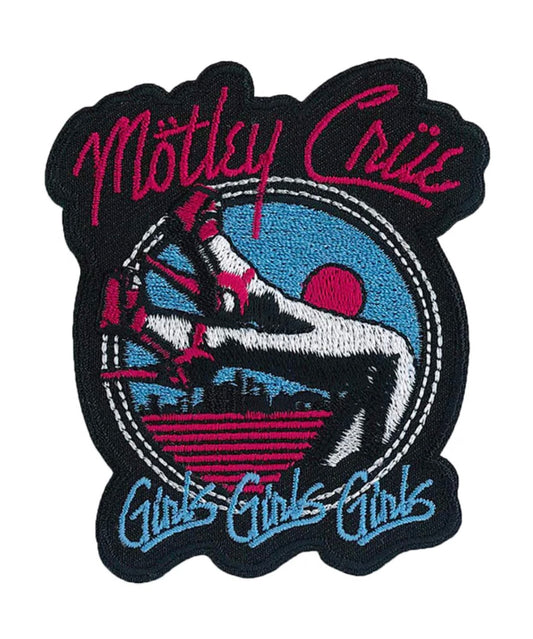 Motley Crue Official Girls Girls Girls Embroidered Patch M045P