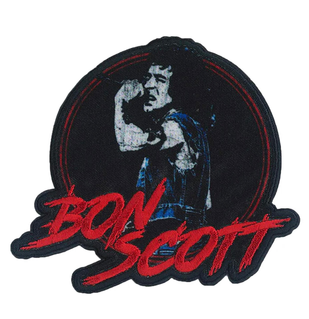 Bon Scott AC/DC Embroidered/Woven Patch B004P