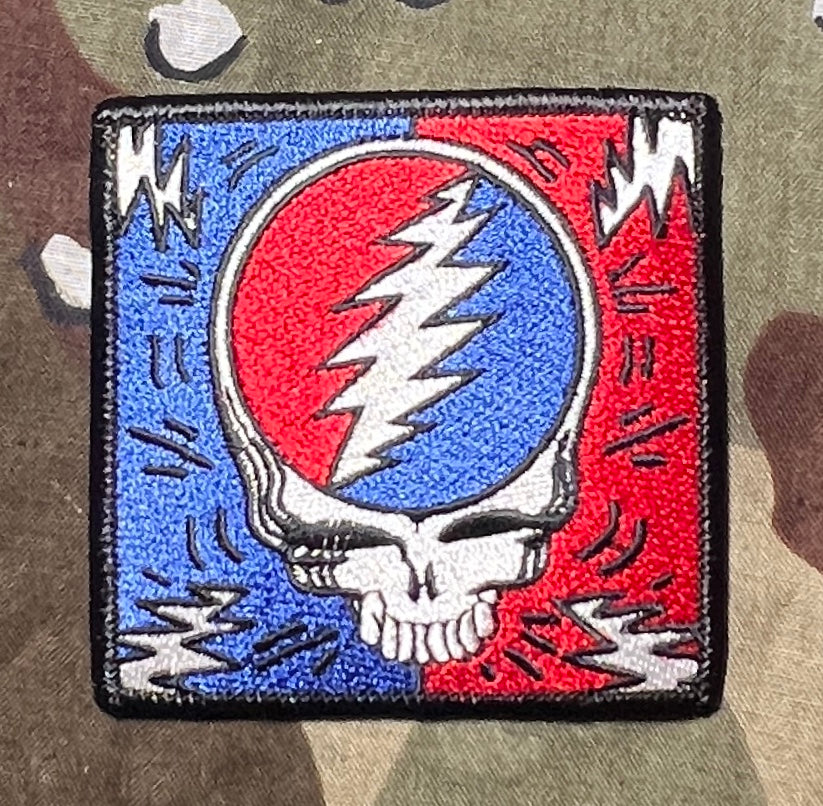 Grateful Dead Officially Licensed Steal Your Face Embroidered Patch G021P