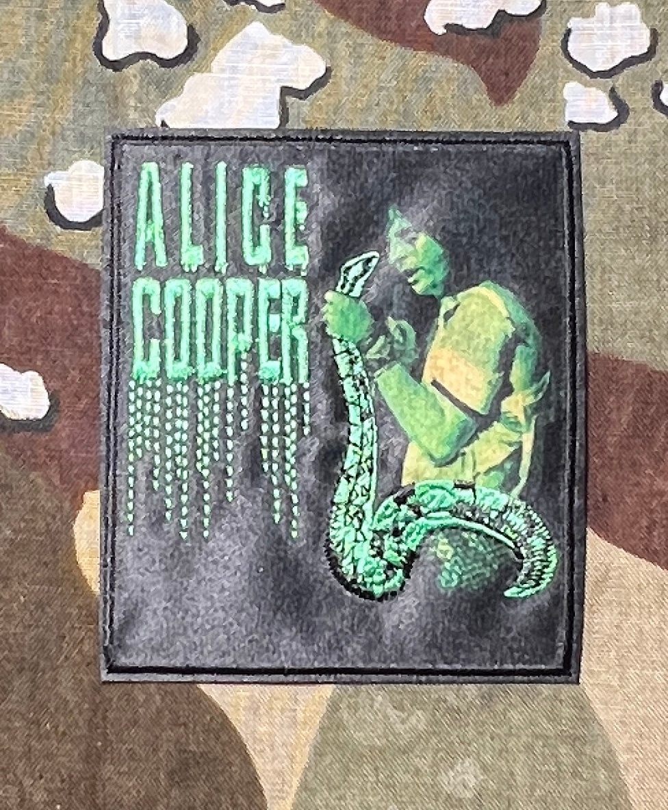 Alice Cooper Constrictor Woven/Embroidered Patch A018P