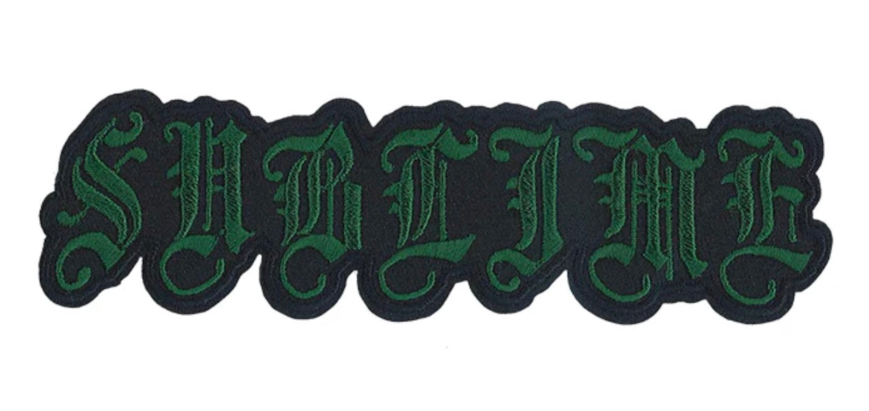 Sublime Official Old English Logo Embroidered Patch S067P