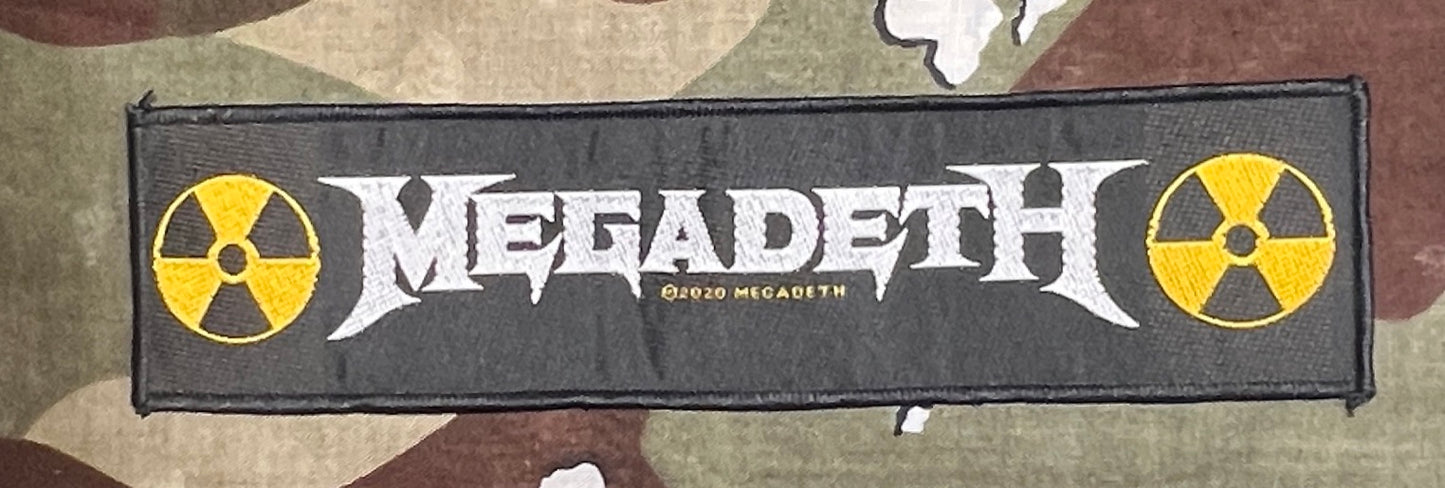 Megadeth Official Nuclear Super Strip Woven Patch M058P