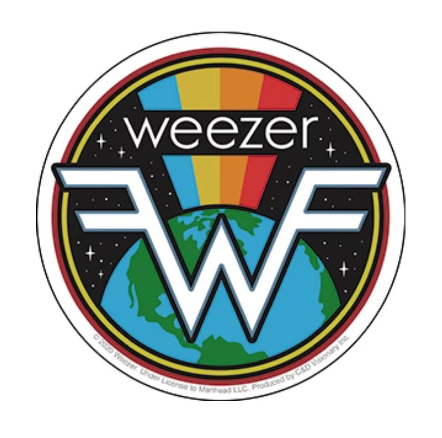 Weezer Earth Rainbow Sticker W003S