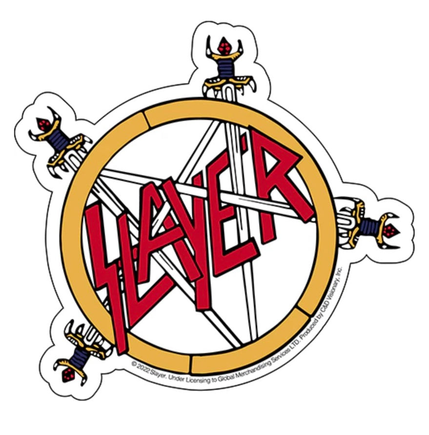 Slayer Pentagram Logo Sticker S016S