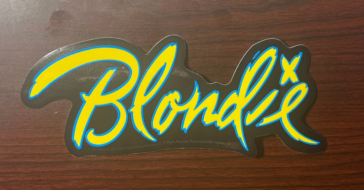 Blondie Logo Sticker B002S