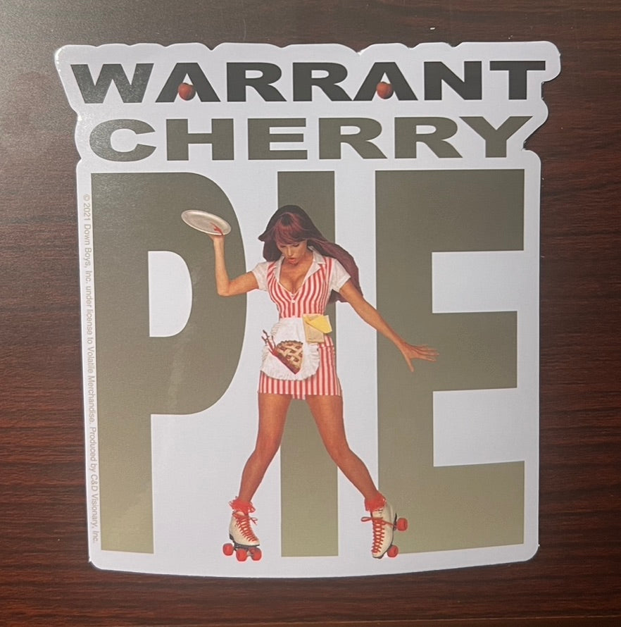 Warrant Cherry Pie Sticker W004S