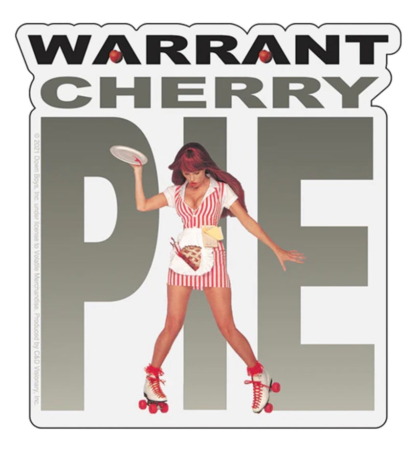 Warrant Cherry Pie Sticker W004S