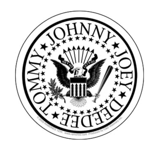 Ramones White Logo Sticker R013S Decal