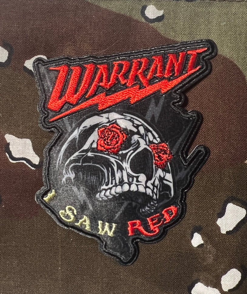 Warrant I Saw Red Embroidered/Woven Patch W003P