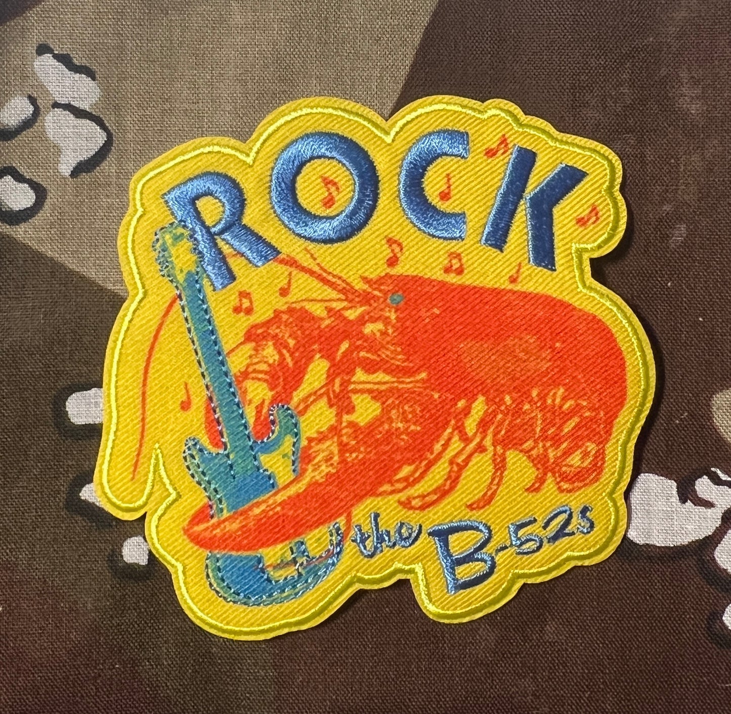 The B-52S Rock Lobster Woven/Embroidered Patch B011P