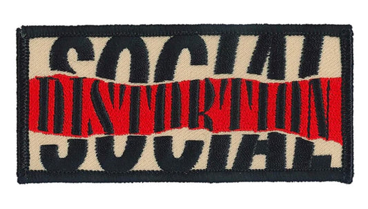 Social Distortion Logo Embroidered Patch S054P