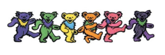 Grateful Dead Officially Licensed Dancing Bears Embroidered Back Patch G010P