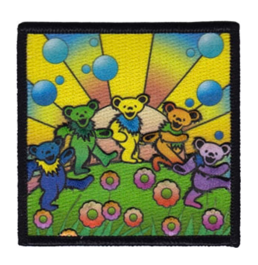 Grateful Dead Officially Licensed Dancing Bears Woven Patch G033P