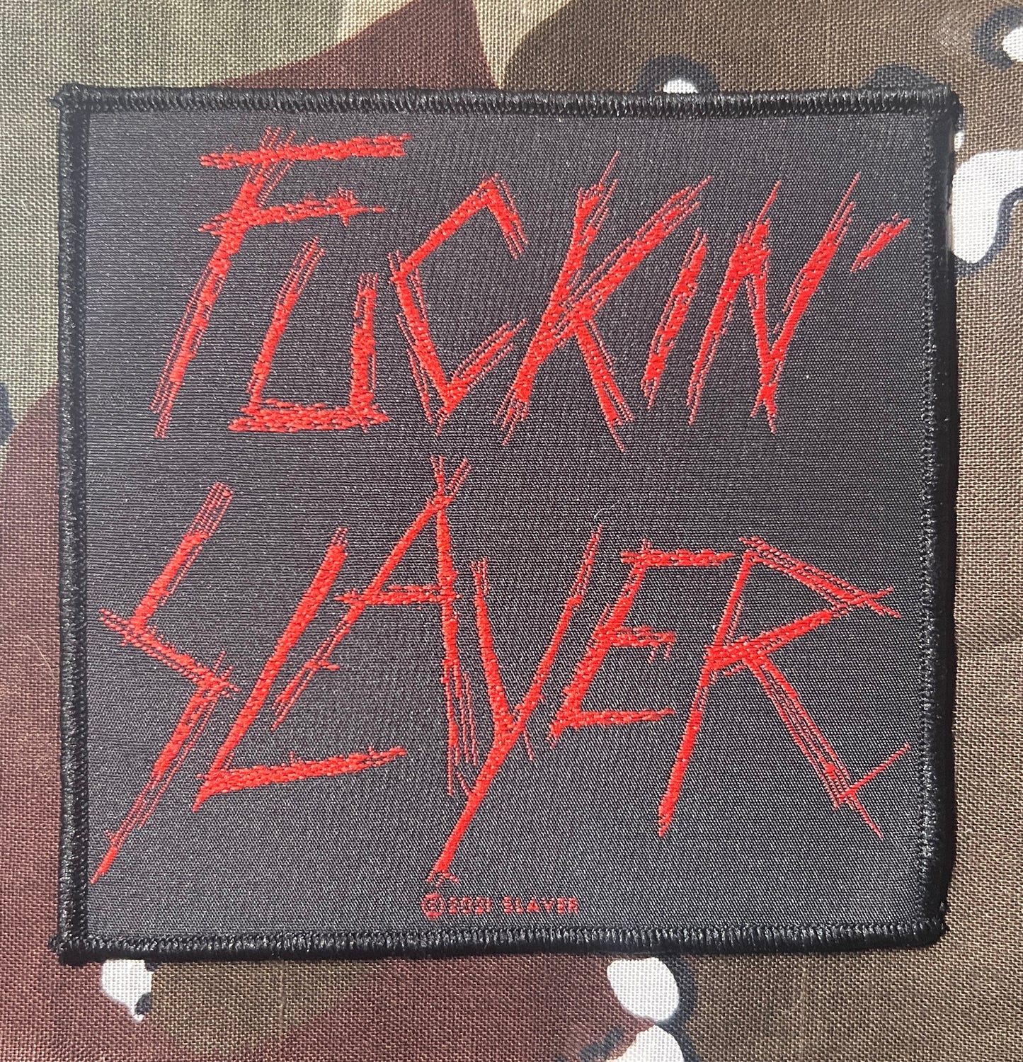 Slayer F*ckin' Slayer Woven Patch S052P