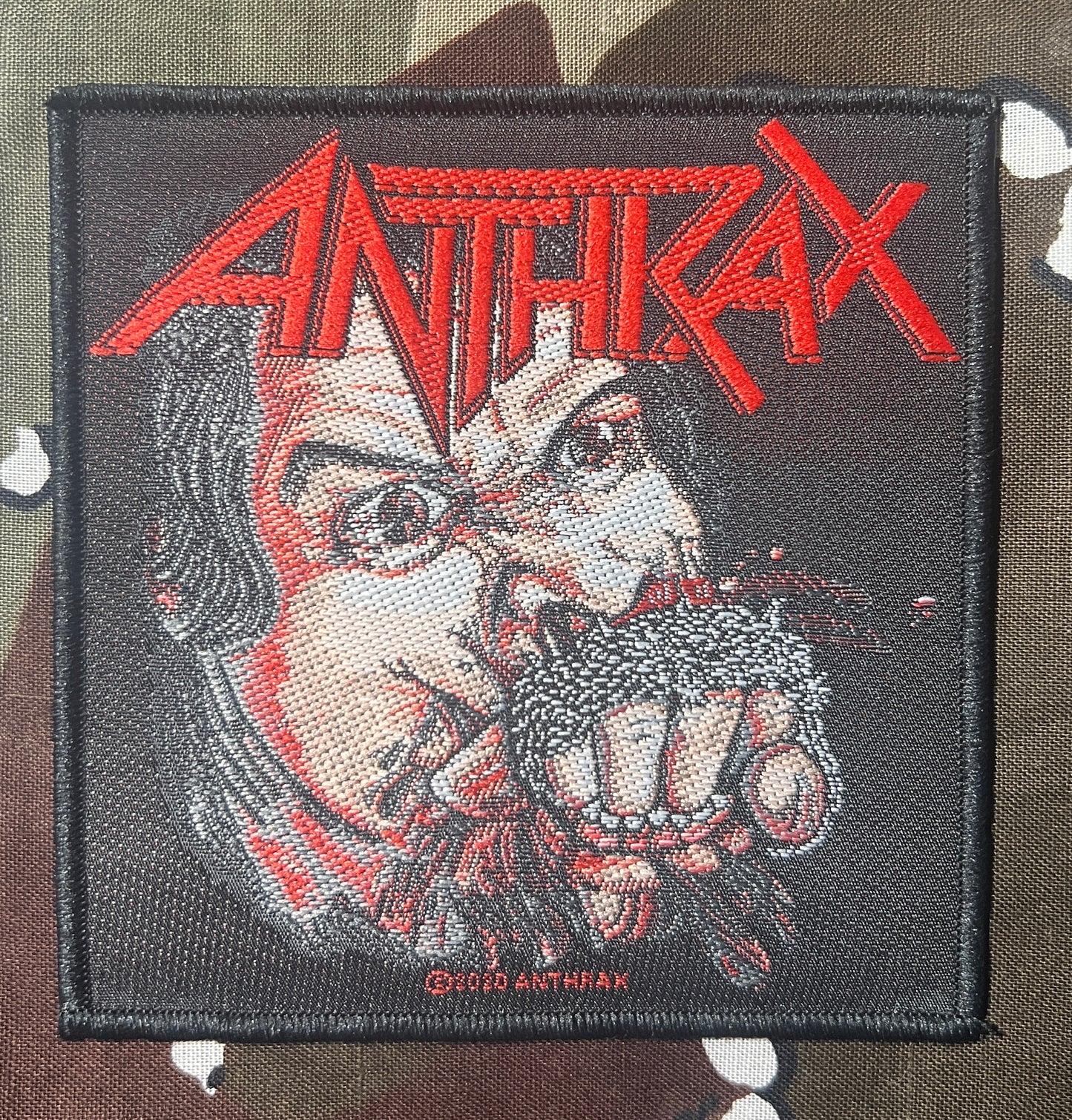 Anthrax Fistful Of Metal Woven Patch A020P