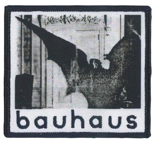 Bauhaus Goth Bat  Embroidered/Woven Patch B022P