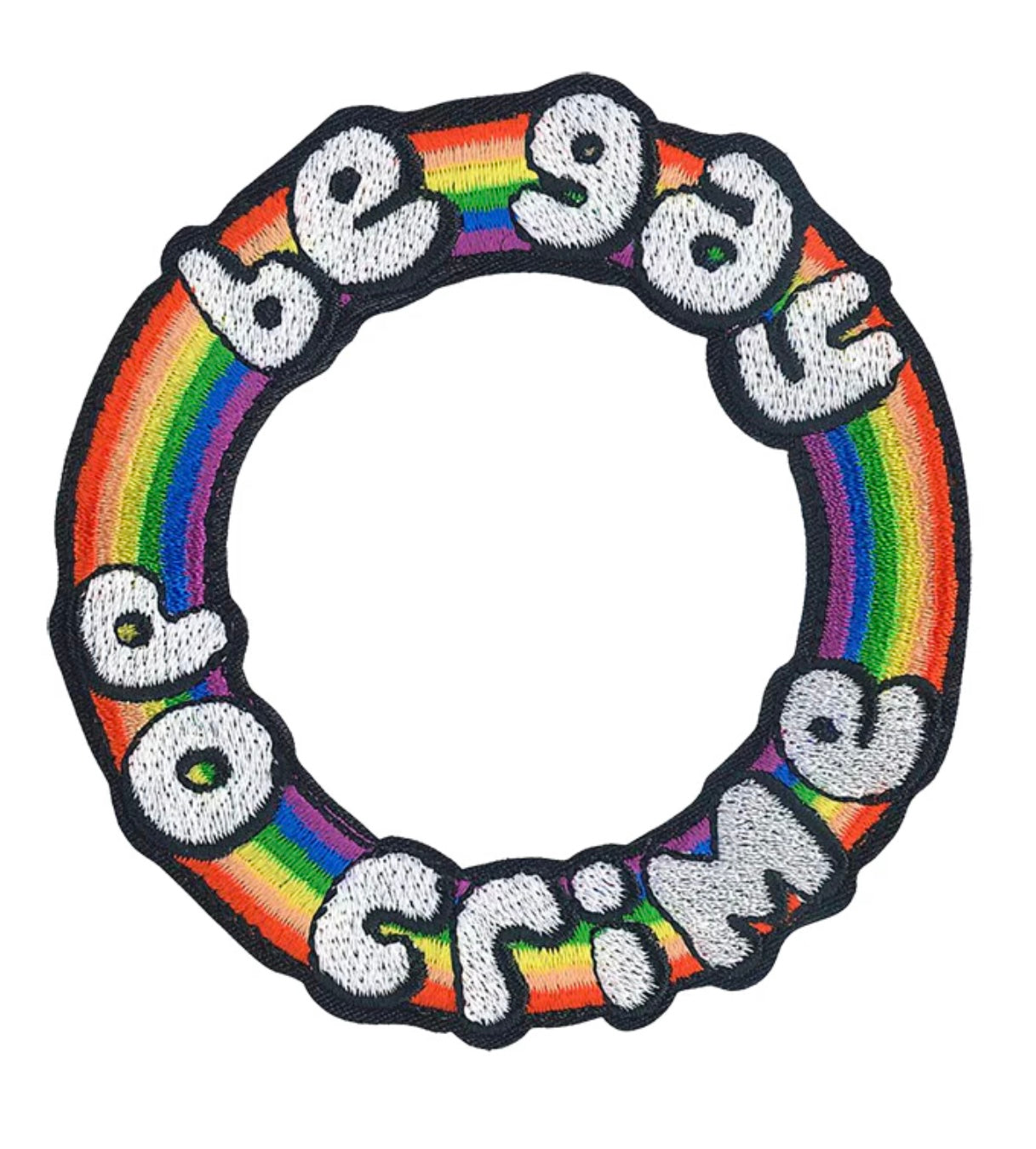 Be Gay Do Crime LGBTQ Pride Embroidered Patch B025P