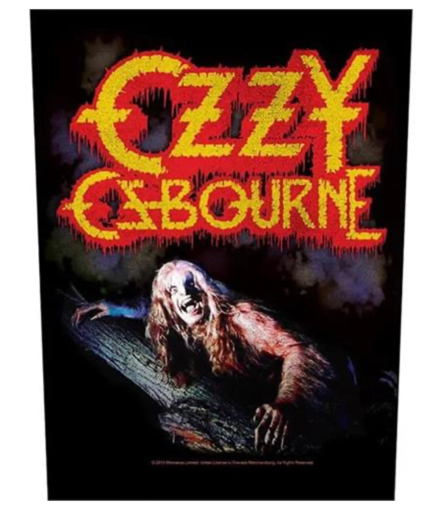 Ozzy Osbourne Bark At The Moon Printed Back Patch O004P