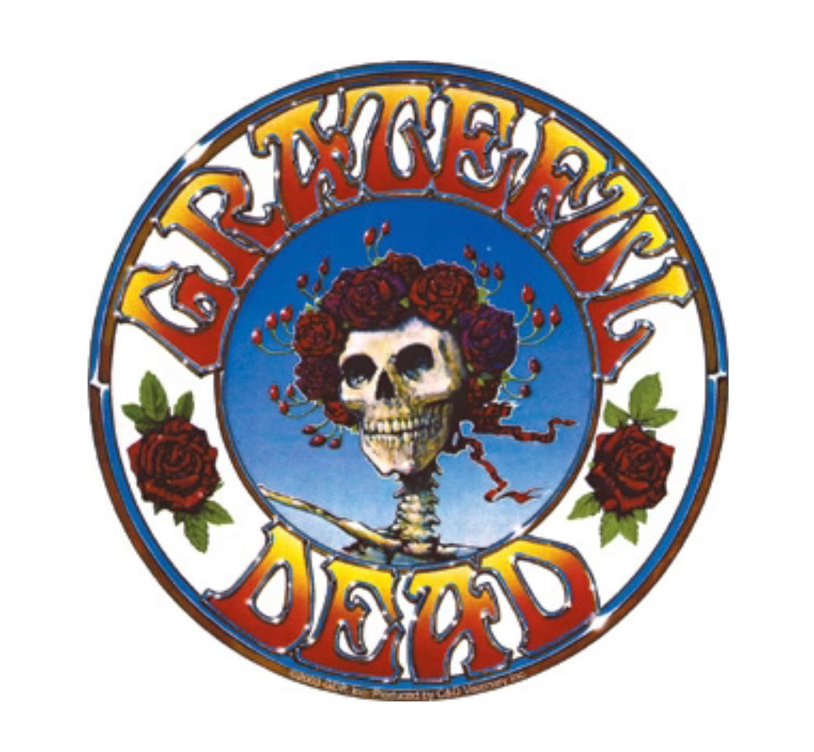 Grateful Dead Official Skull and Roses Sticker G017S