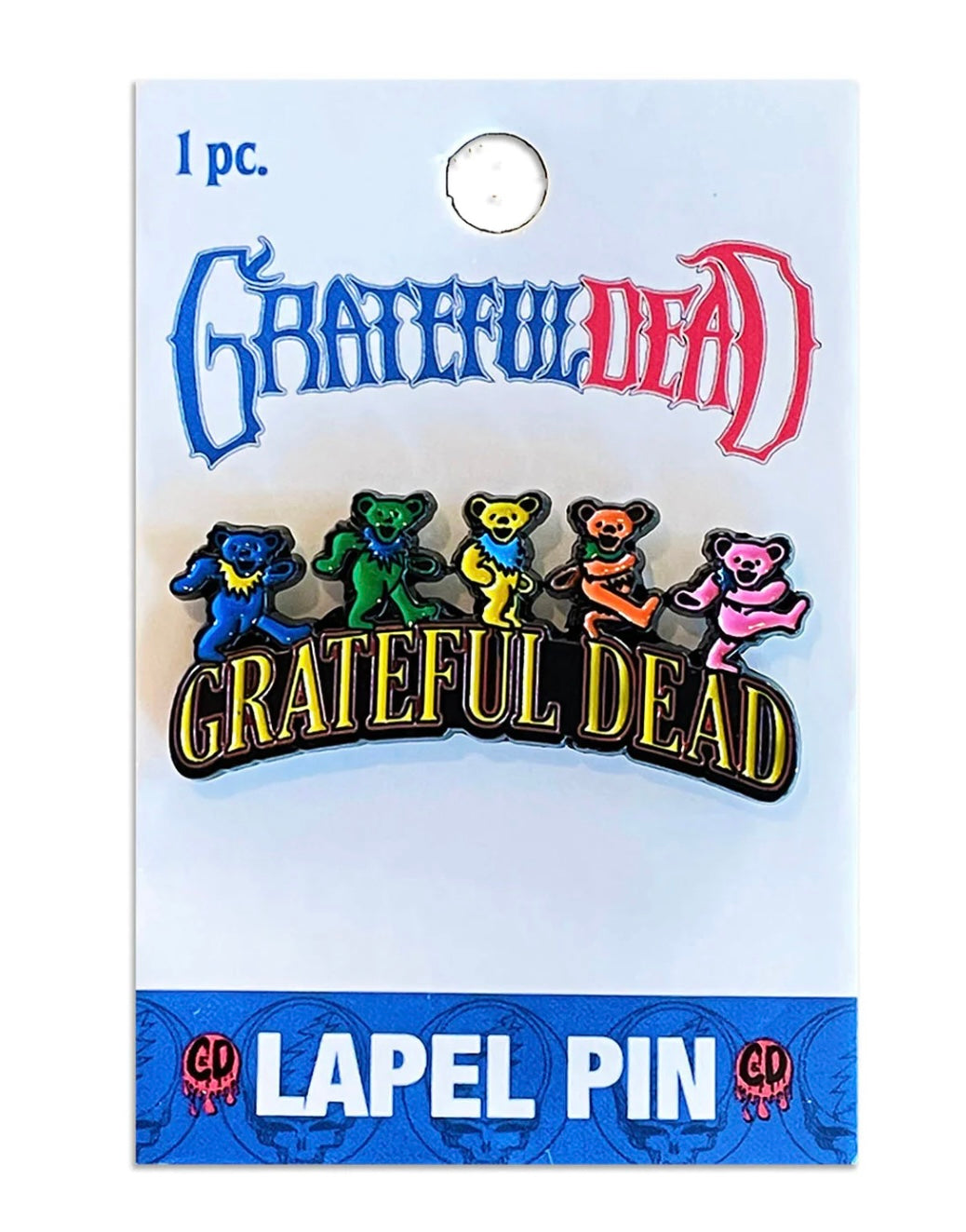 Grateful Dead Official Dancing Bears Enamel Lapel Pin G002PC