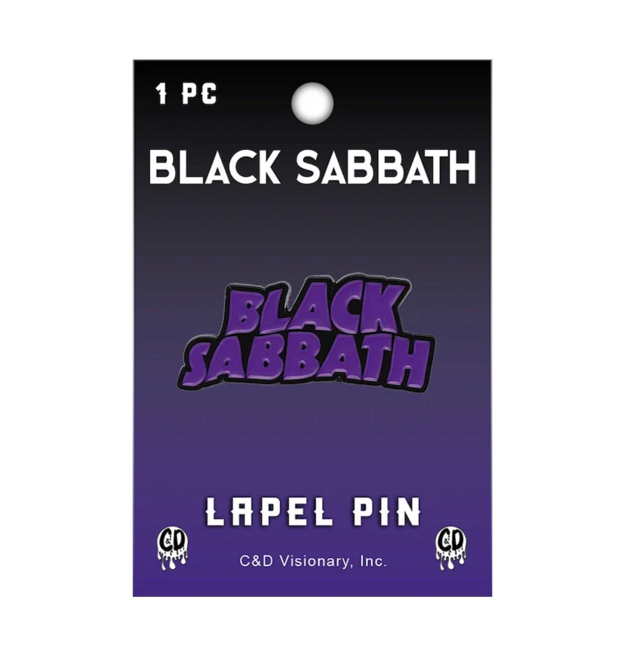 Black Sabbath Logo Enamel Lapel Pin B003PC